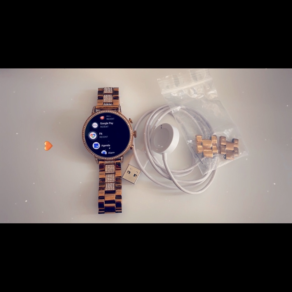 Womens Fossil Q Venture HR Smart Watch 4th gen